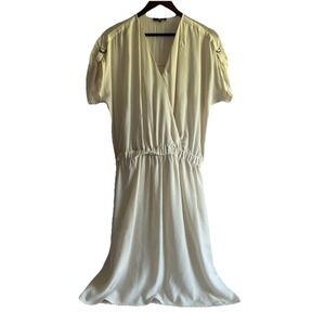 LAmade Women's Midi Dress Tan Size L Preowned 10‎ silk
